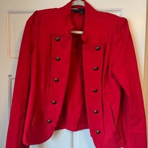 Tommy Hilfiger Red Button Detail Military Jacket - M